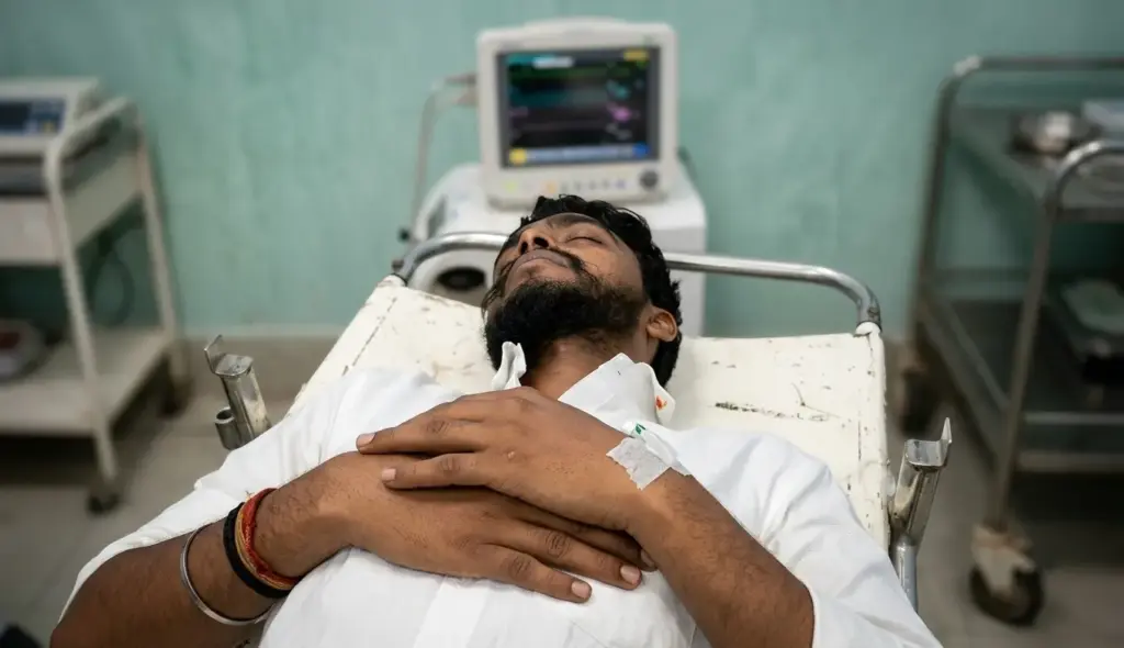 गोपालगंज में एनकाउंटर के बाद घायल बदमाश आकाश कुमार